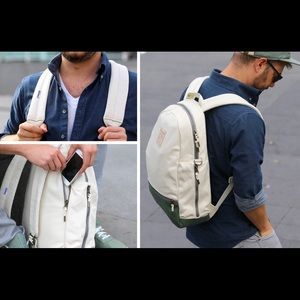 Reebok Retro Two Tone Leather Backpack